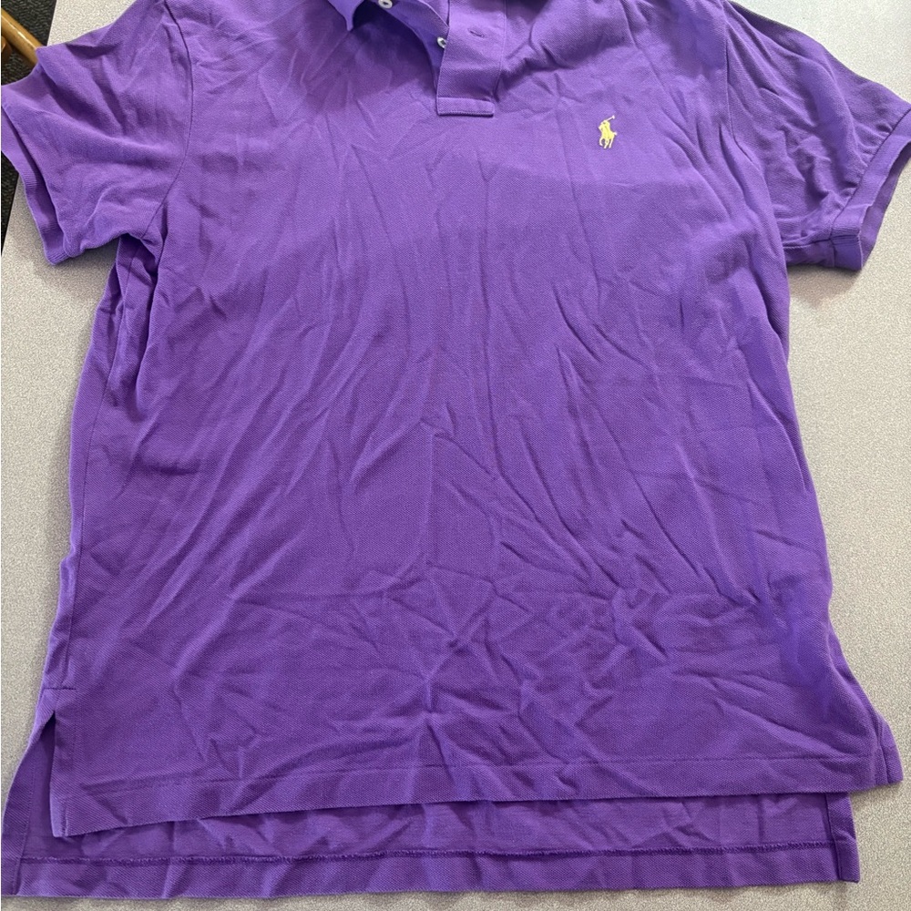 Vibrant Purple Polo by Ralph Lauren Men's Shirt